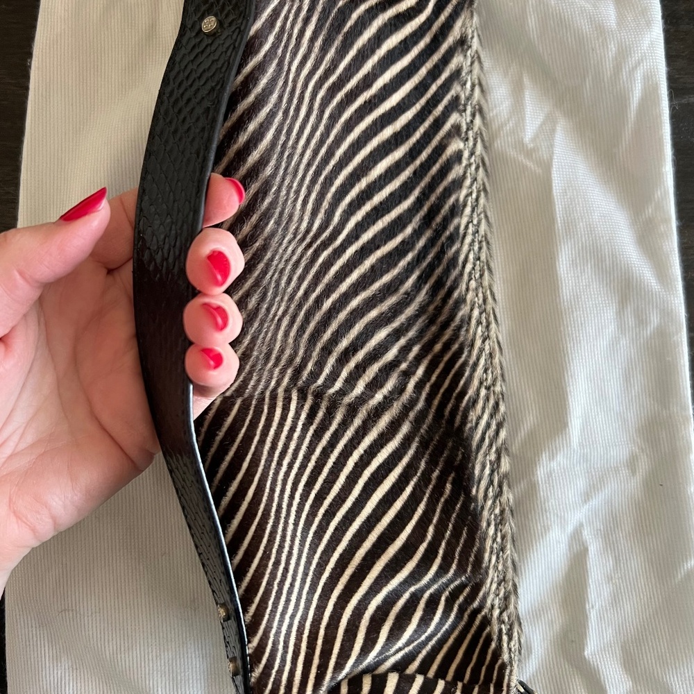 Gorgeous Vintage Kate Spade Zebra Calf Hair Clutch